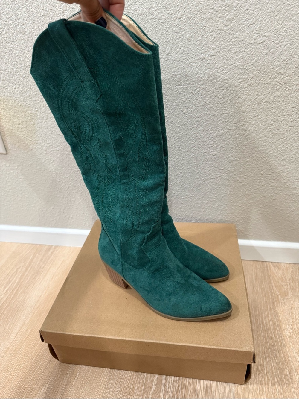 Madden Girl Suede Over-the-Knee Western Boots